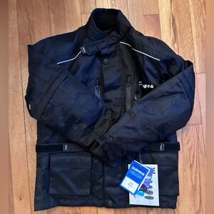 Duchinni Jago Kids Textile Black Motorcycle Jacket - Size L - NWT